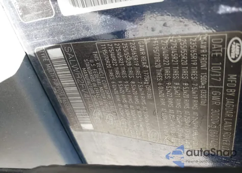 2017 Land Rover Range Rover Sport 3.0L V6 Supercharged Hse из США, поврежденный, VIN SALWR2FV4HA693524